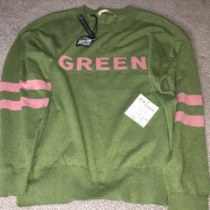 Philosophy Republic Clothing🍃GREEN Sweater💖💚Made With Recycled Yarns ☮️